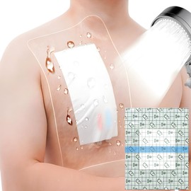 12" x 16" Shower Shields Wound Cover, Large Waterproof Bandages with Non-Stick Central Pad for Central Line Chemo Port Chest Catheter Shower Cover PICC Line Shower Protector Dressings 7 Pcs