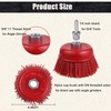 WENORA Abrasive Filament Nylon Bristle Cup Brush, 4" Nylon Cup