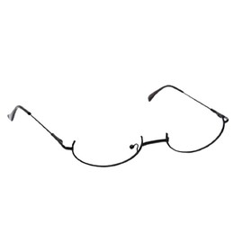 Happy Koko Happykoko Underrim Lower Frame Half Frame Glasses, Date Glasses, No Lenses, Half Frame, Gothic Lolita, black metal