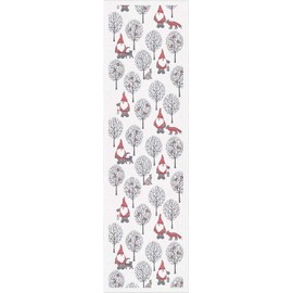 Ekelund Master Weavers - Tomteliv - @14" x 47" Natural Organic Cotton Fine Swedish Table Runner