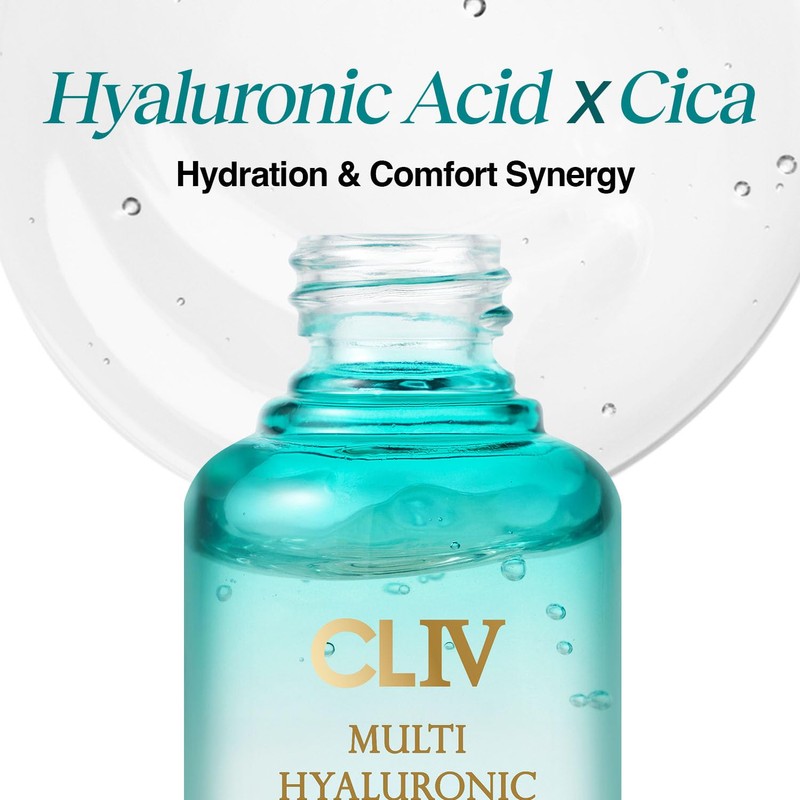 CLIV Multi Hyaluronic Hydrating Ampoule | 85% Hyaluronic Acid, 8-Layer