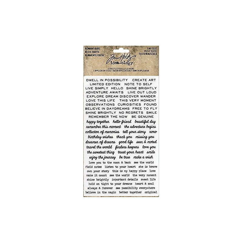 Advantus Idea-Ology Remnant Rub-Ons Tiny Text, Multicolor
