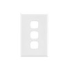 HPM Excel 3 Gang Coverplate, Matt White
