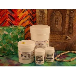 Colorfin Brusho Crystal Colour 15G Burnt Sienna, Acrylic, Multicolour, 3.04x3.04x5.08 cm