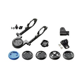 [Wreckmount] "3rd generation" type 19 α combo mount (compatible with 14 brands) [N19α+GP] for handle clamp diameter 1.2 inches (31.8 mm) (standard size) Garmin, Cat Eye, Pioneer, Leatherin, Waho, Brighton, Giant, iGPSPORT, X O S, COOSPO, CYCPLUS, Sigma, Polara. L,Explorer Compatible with bars
