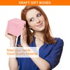 uxcell 25 Pcs Pink Gift Boxes, 4"x4"x4" Kraft Paper Candy