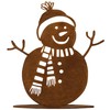 Norbert Rostikal Patina Snowman Winter Decoration with Whistle