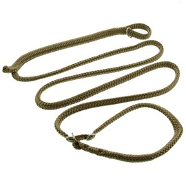 Dino Slip Lead Length Adjustable, Includes Standard Brass Snap Hook – Polyester. Dimensions: 130 – 220 cm, sand, 251105