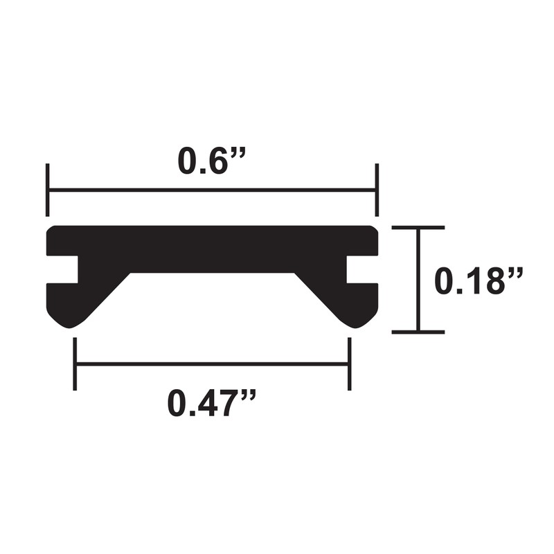 LPC Black RV Camper Trailer 1/2" x 50' Vinyl Thin