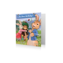 Peter Rabbit PE011 General Birthday Card Multi Colour