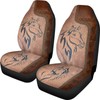 Talayituse Horse Leather Print Car Seat Cover for Front Seat