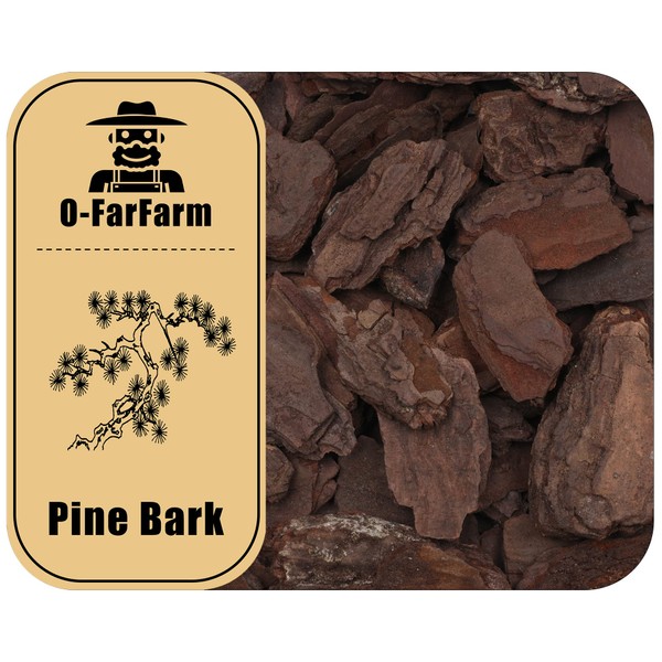 O-FarFarm Orchid Bark for Plants, Organic Pine Bark for Proper