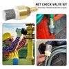 Yovslop 1/2" Filter Brass Foot Check Valves with Hose Connection,