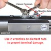 Replacement Flo-Thru Hot Tub Spa Heater Element: 5.5kW or 4kW