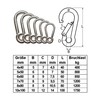 PRIOstahl Carabiner Hook with Thimble Chain Link - 7 x