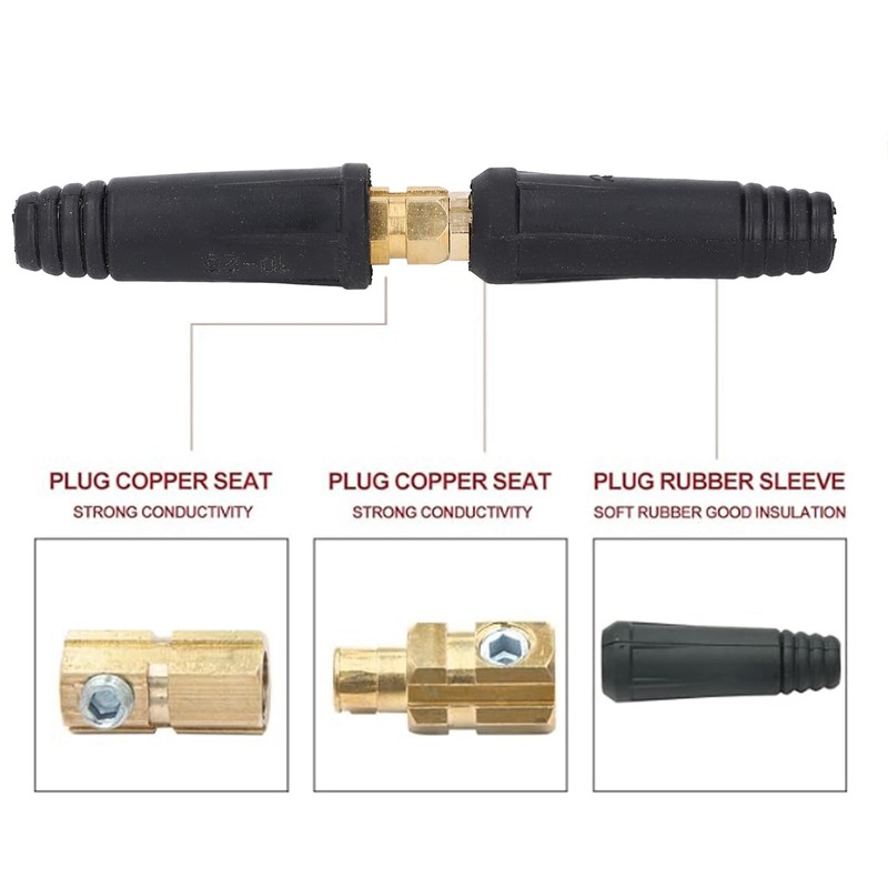 Welding Cable Connector DKJ10-25 DKZ10-25 Quick Fitting 200-300Amp 35-50 Sq