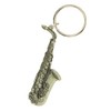 Alberts Gifts Music Bronze Saxophone Keychain/Antique Brass Saxophone Keychain with