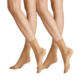 Hudson Simply 20 Women's Socks 2-Pack Rolled Edge 20 Denier Make-Up 39-42, Make-up