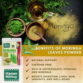 Hanan Moringa 100% Natural Moringa Leaf Powder - Healthy Skin & Overall Vitality -Peru