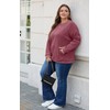 OLRIK Plus Size Sweaters for Curvy Women Oversized Corduroy Pullover