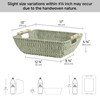 StorageWorks Extra Large Wicker Storage Basket for Organizing with Wooden