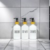 Shampoo and Conditioner Dispenser Set, Refillable Bathroom Shampoo and Conditioner