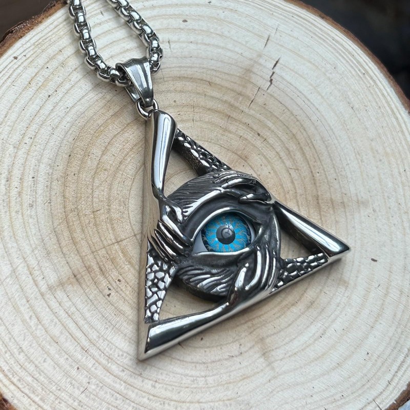 bahamut Mens Gothic Evil Eye Necklace for Men Women Scorpion
