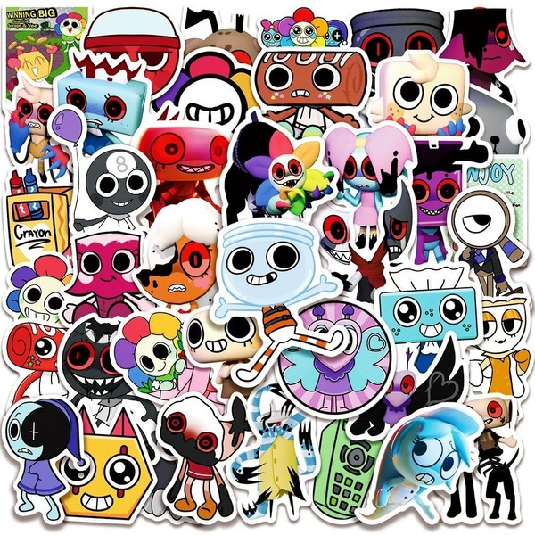 50Pcs Dandy's World Stickers, Cute Cartoon Dandy's Stickers Packs for