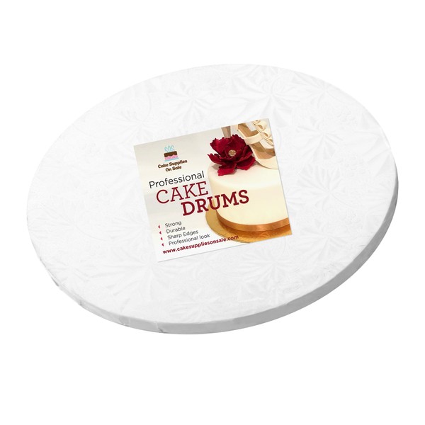 Cake S.O.S 14 inch White Round Sturdy Cake Board Drums