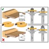 YONICO Router Bits Rail and Stile Plywood Conversion Kit 5.2mm