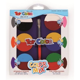 Pasuto Toy Color 57 mm Watercolours with Dual Colours (Pack of 6)