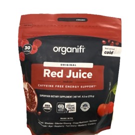 Organifi 30-serving pouch organifi original red juice caffeine-free energy support 6/2026