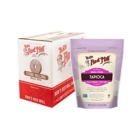 Bob's Red Mill Small Pearl Tapioca, 24oz (Pack of 4) - Non GMO, Vegan, Paleo Friendly, Kosher