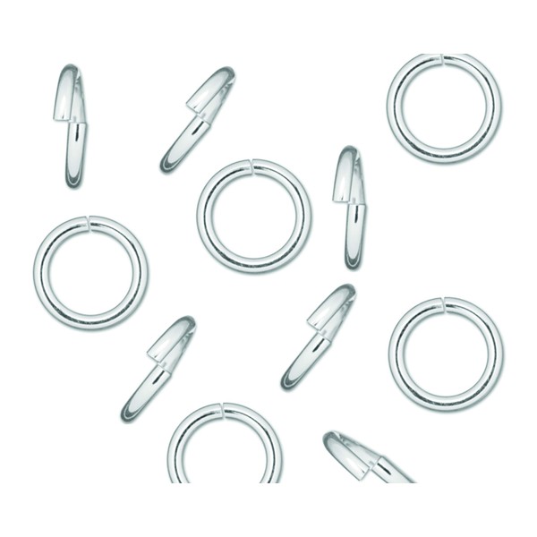 BJC® Solid Sterling Silver 925 Jump Rings in 3mm 1 Ring, 5 Rings, 10 Rings, 20 Rings, 50 Rings 0.50mm Thick Wire (4mm 5mm 6mm 7mm 8mm 9mm 10mm Availabe in Our Other Items) (5 Jump Rings)
