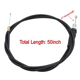 WNOOENG 50inch Mini Bike Throttle Cable for Coleman CT200U BT200X with VM22 Carb, for Predator 212 Mini Baja MB165 MB200 Heat Warrior 196cc 6.5hp 200cc MOTOVOX MBX10 MBX11 GX160 GX200 Pit Bike Parts