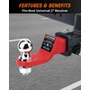Trailer Hitch Ball Mount 2" Drop Fits 2" Receiver, 6000Lbs