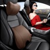 ZLOHPAE Memory Foam PU Leather Lumbar Pillow - Car Middle/Lower