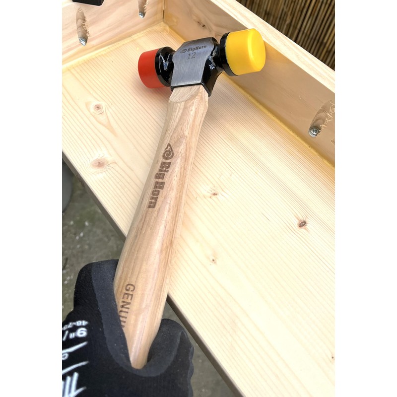 Big Horn 15129 12 Oz Hickory 2-Sided Soft Face Mallet