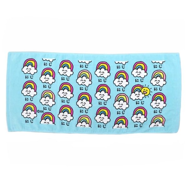 Niji-san Face Towel, Printed Long Towel, Okaki Series