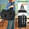 LoDrid Large Teacher Bag with 15.6” Laptop Padded Sleeve, Utility