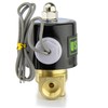 U.S. Solid 3/8" Electric Solenoid Valve 12-VDC, VITON Gasket, Air,