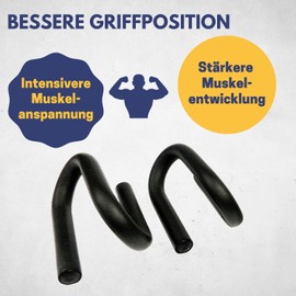 Best Sporting Push-Up Bars 2er Set - Inkl. Übungsanleitung - Liegestützgriffe für Muskeltraining und Krafttraining - Schaumstoff überzogen für einen sicheren Griff