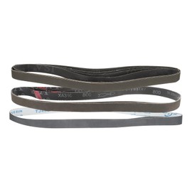 sourcing map 12pcs 1 x 42" Sanding Belts 4pcs Each of 600/800/1000 Grit Silicon Carbide Flush Joint Belt Sander Paper for Metal Woodworking Automotive Repair