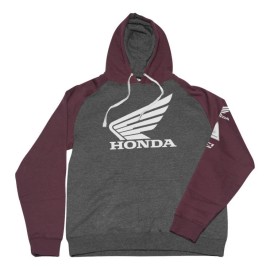 Factory Effex Men's Honda Wing Hoody 2XL Charcoal/Burgu