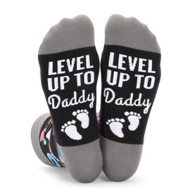 JOCKLAND Men's Funny Socks, New Dad Gifts, First Father's Day Gifts, Birthday, Christmas, Baby Shower Casual Cotton Crew Socks