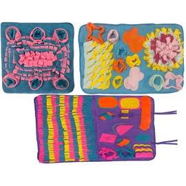 Snuffle Mat Combo Pack of 3 - for Dogs Pigs Rabbits or Other Pets