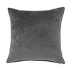 Kawashima Woven Selcom Cushion Cover Okka, Dark Gray, 17.7 x