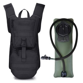 G4Free Tactical Hydration Packs Helmet Water Backpacks with 3L BPA Free Bladder Kids Adults for Hiking, Cycling, Running, Skiing, Walking and Climbing(Black)