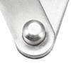 sourcing map 2 Sets Stainless Steel 360 Degree Rotating Door