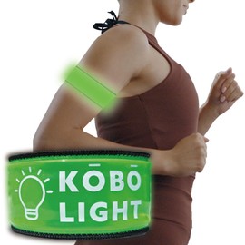 Kumamoto Koubou Running Light, LED, Illuminating, Nighttime Hemband, Armband, Waterproof, Walking, Jogging, Walking, Marathon, Bicycle, Reflector, Arm, Reflective Strip, Fluorescent Reflective Band